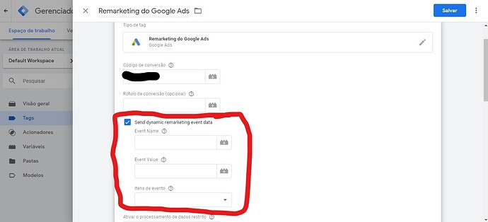 Print Remarketing Google Ads via GTM